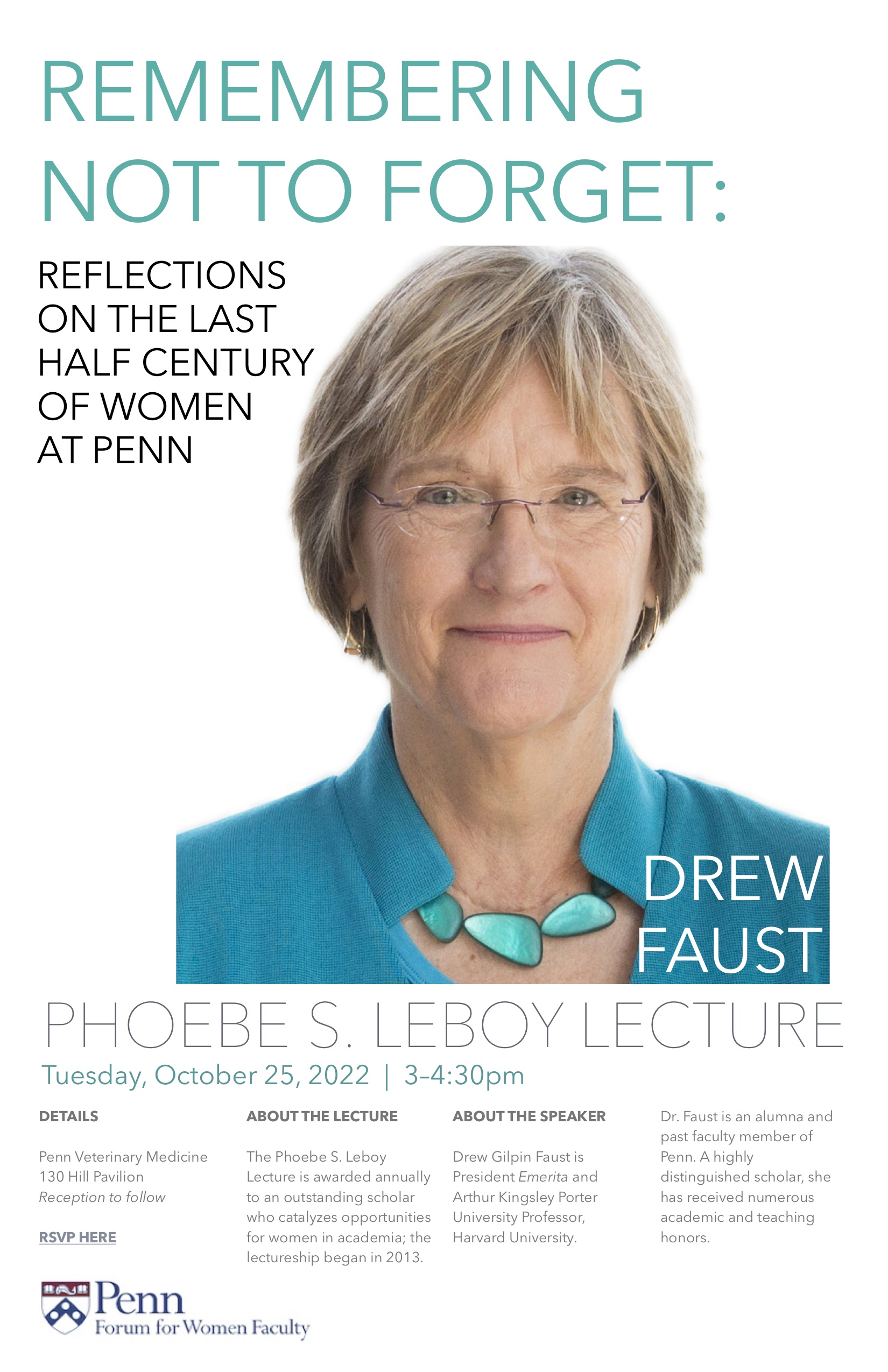 Drew Faust Poster