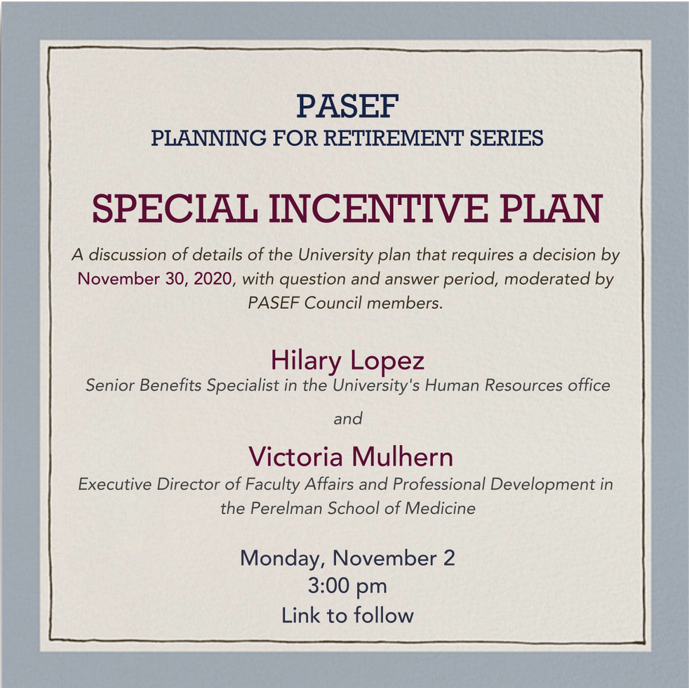 Special Incentive Plan Invite
