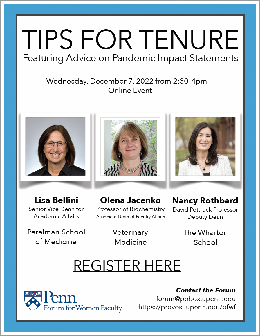 Tips for Tenure Flyer