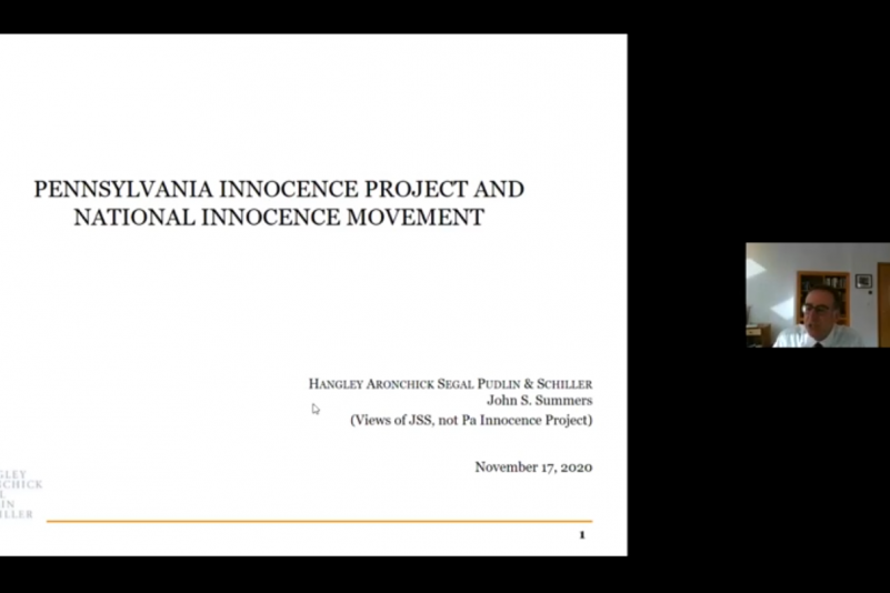 John S. Summers, The Innocence Project