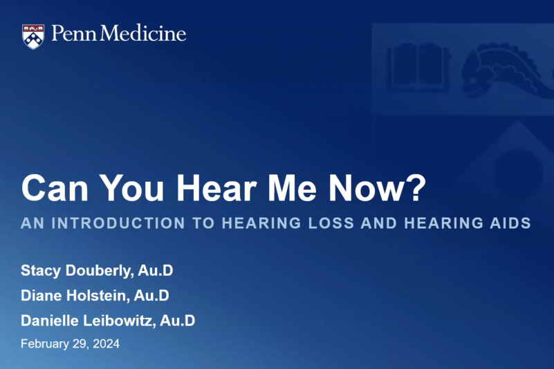 Can You Hear Me Now? An Intro to Hearing Loss and Hearing Aids